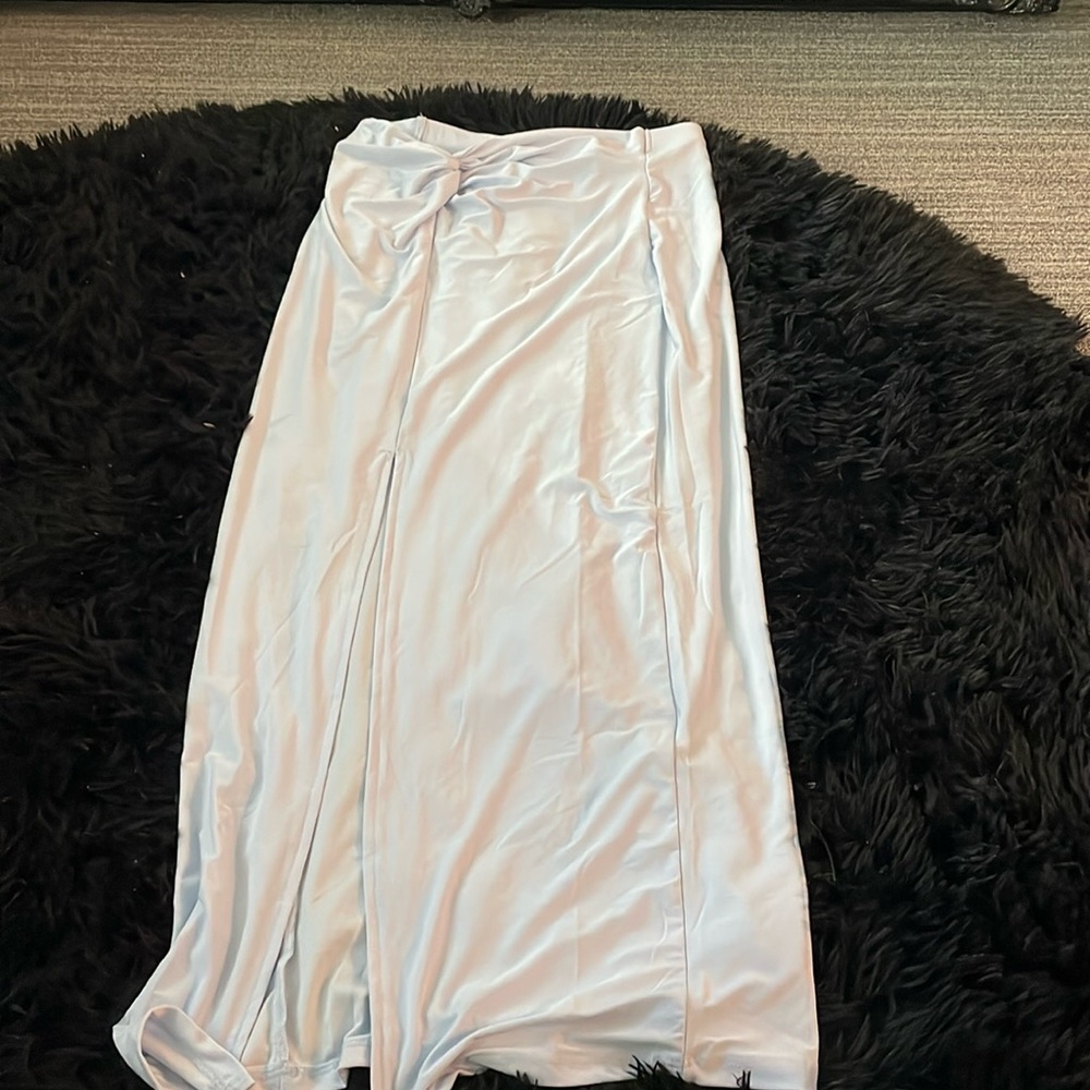 Light blue skirt